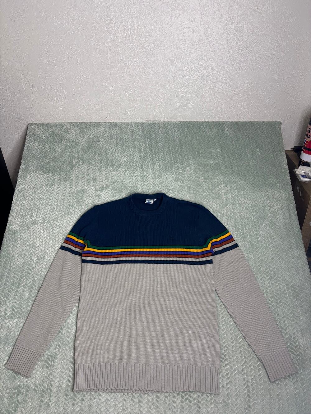 Vintage OP Weather Wear Rainbow Sweater — MEN’S